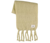 Mohair & wool knit scarf