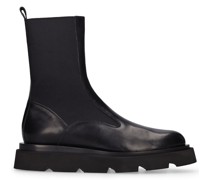 45mm hohe Stiefel aus Leder „Moncalieri“