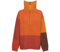 Strickpullover mit Reißverschluss „Hinterland“