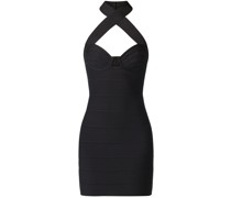 Glänzendes Minikleid mit Riemen