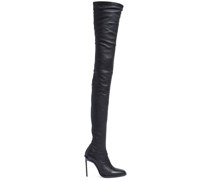 110mm hohe Lederstiefel mit hohem Absatz „Adna“