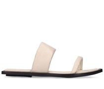 10mm hohe, weiche Ledersandalen „Resort“