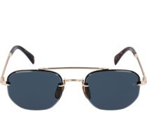 Geometrische Sonnenbrille aus Edelstahl „DB“