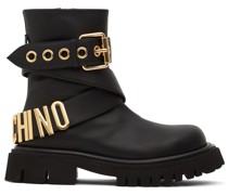 45mm hohe Kampfstiefel aus Leder