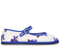 10mm hohe Mary Jane-Loafer „Blue Rose“