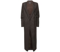Langer Mantel aus gewachster Baumwolle „Bonita“