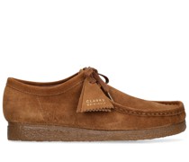 30mm hohe Schnürschuhe aus Leder „Wallabee“