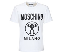 T-SHIRT AUS BAUMWOLLE MIT LOGODRUCK