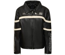 Klassische Motorradjacke