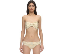 BANDEAU-BIKINI AUS SEERSUCKER