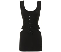 KORSETT-MINIKLEID AUS JERSEY