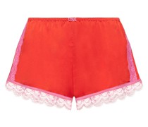 Schlafanzugshorts aus Spitze und Satin „Apollo“