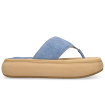 40mm hohe Sandalen aus Leder