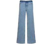Jeans in Kontrastfarbe „Deconstruct“