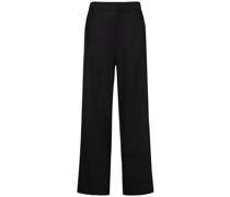 WEITE HOSE AUS SATIN
