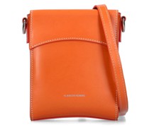 POUCH AUS LEDER MIT LOGO