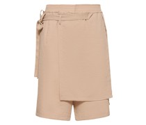 Wickel-Shorts aus leichter Technostoffmischung