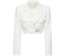 KURZER BLAZER AUS WOLLMISCHUNG
