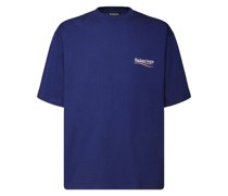 T-SHIRT AUS BAUMWOLLJERSEY MIT POLITICAL-LOGO