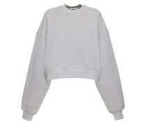 Baumwoll-SSWEATSHIRT „Hailey Bieber“