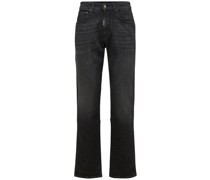 Gewaschenes Vintage-Jeans mit geradem Bein