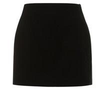 Viscose blend velvet mini skirt