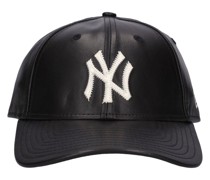 Leder-Kappe „MLB 9Forty York Yankees“