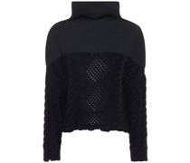 Hybrid-Strickpullover aus Baumwolle und Kaschmir