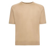 T-Shirt aus Seide und Leinen
