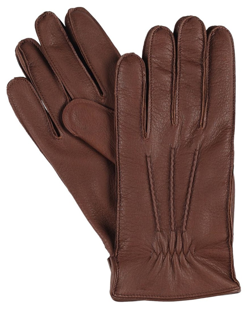 Mario Portolano Wildleder Handtasche Aus Wildleder in Braun für Herren Herren Accessoires Handschuhe