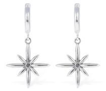 Starflower hoop earrings