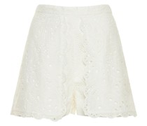 SHORTS AUS BAUMWOLLMISCHUNG MIT STICKEREI „ALIDA“