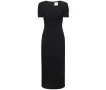 Moon wool crepe MIDIKLEID