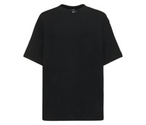 OVERSIZE-T-SHIRT MIT GESTICKTEM LOGO