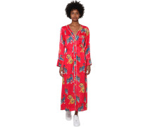 PRINTED SATIN MIDIKLEID