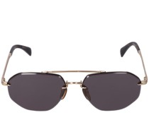 Geometrische Pilotensonnenbrille aus Metall „DB“