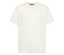 T-SHIRT AUS BAUMWOLLJERSEY MIT GESTICKTEM LOGO