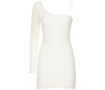 Asymmetrisches Kleid aus Stretch-Gaze „Zante“