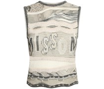Vintage-Hemd aus Wollmischstrick mit Logo