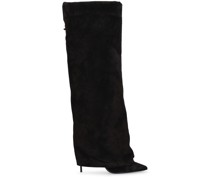 95MM HOHE OVERKNEESTIEFEL AUS WILDLEDER
