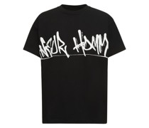 T-SHIRT AUS BAUMWOLLJERSEY MIT LOGO