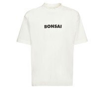 T-SHIRT AUS BAUMWOLLJERSEY MIT LOGODRUCK