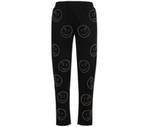 Trainingshose mit Strass-Smileys