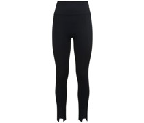 Leggings mit Schlitz vorne und hohem Bund