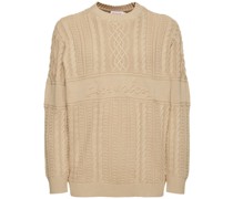 STRICKPULLOVER AUS LEINEN UND BAUMWOLLE