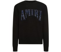 STRICKPULLOVER AUS BAUMWOLLE MIT LOGO