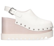 95mm hohe Clogs aus Kunstleder „Elyse“