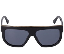 Bio-Acetat-Sonnenbrille mit Kette „Falabella“