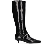 50mm hohe Lederstiefel „The Slim“