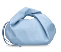 HANDTASCHE AUS LACKLEDER MIT TWIST